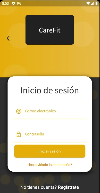 Formulario de inicio de sesión